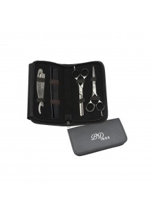 Personal Kit Black Tool Scissors 6 Inch Hairdresser Professional Haircut Flat Scissor + Tooth Scissor Tools Set